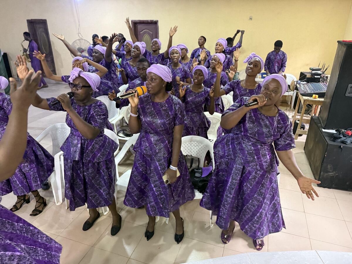 Choir leading worship at the 31st Anniversary
